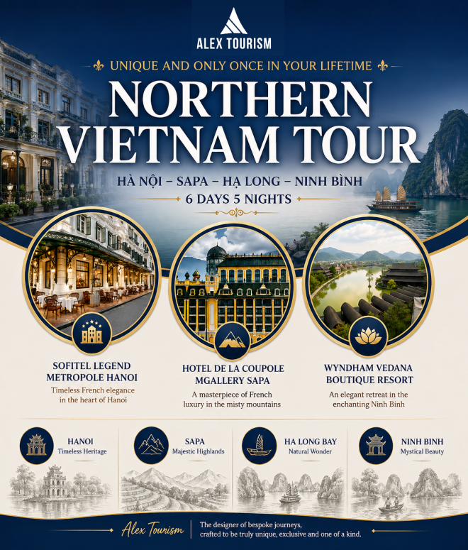 HANOI – SAPA – HALONG BAY – NINH BINH | 6 DAYS 5 NIGHTS